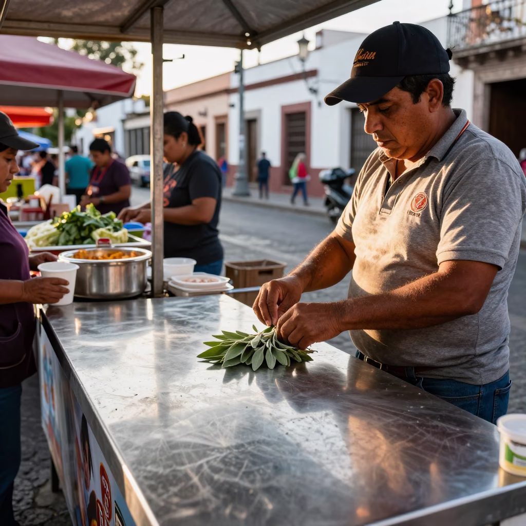 Market Stall in Guadalajara at Clear Late-afternoon Light in in Guadalajara, Mexico