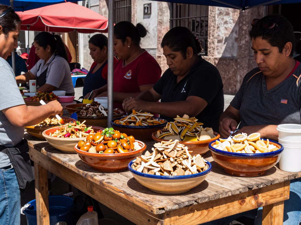 Market Stall in Guadalajara at Midday Light in in Guadalajara, Mexico