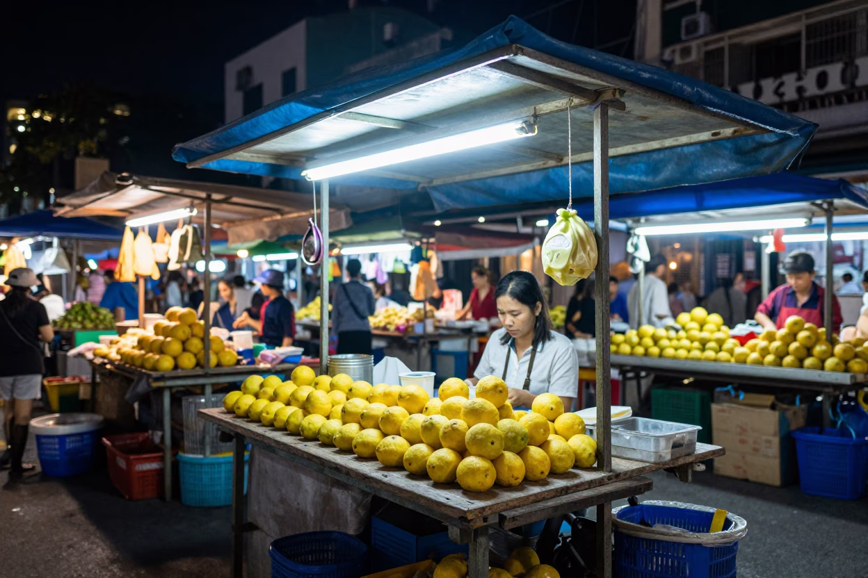 Market Stall in Ho Chi Minh City in in Ho Chi Minh City, Vietnam