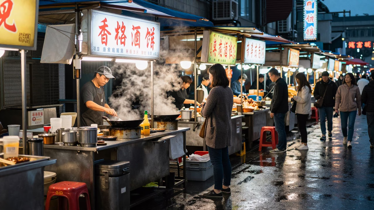 Market Stall in Kaohsiung in in Kaohsiung, Taiwan