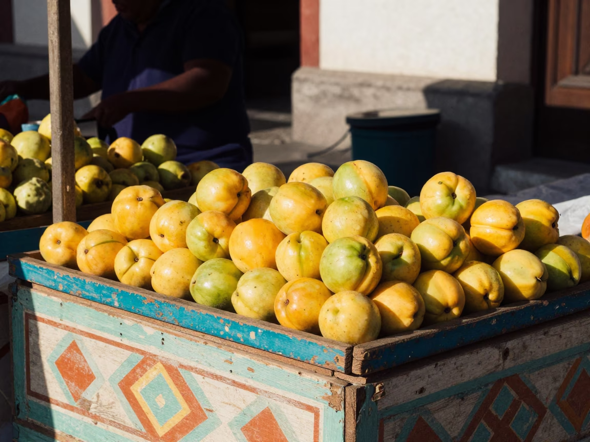 Market Stall in Lima at The Early Afternoon Light in in Lima, Peru