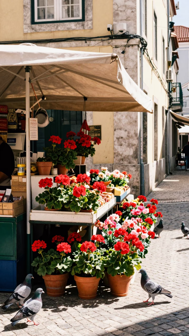 Market Stall in Lisbon in in Lisbon, Portugal
