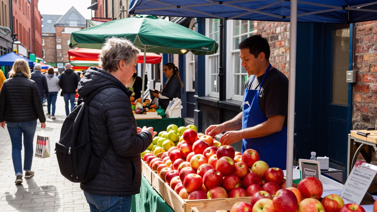 Market Stall in Liverpool in in Liverpool, United Kingdom