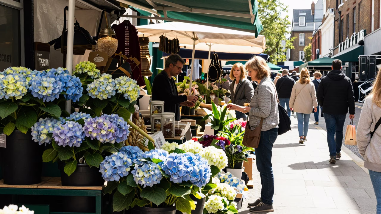 Market Stall in London in in London, United Kingdom