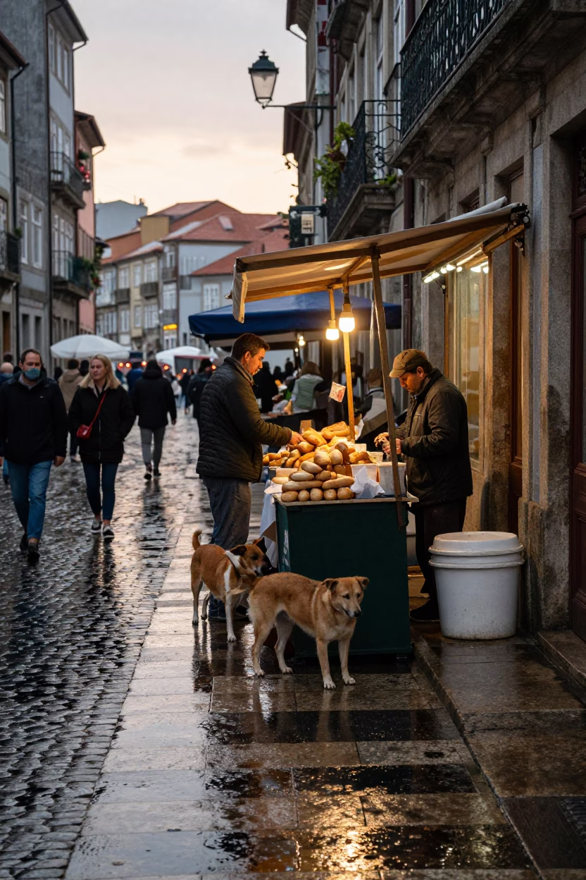 Market Stall in Porto in in Porto, Portugal