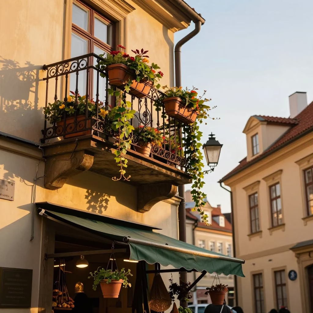 Market Stall in Prague in in Prague, Czech Republic