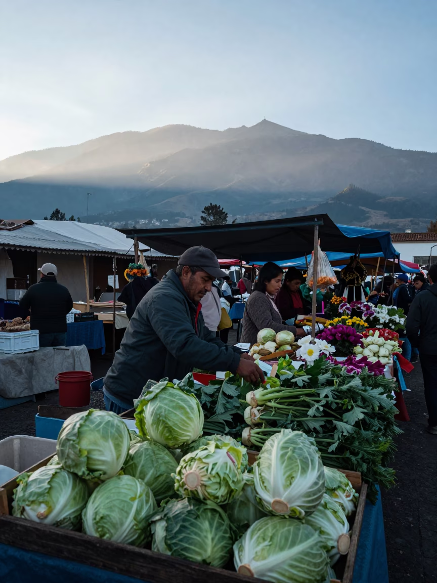 Market Stall in Quito in in Quito, Ecuador
