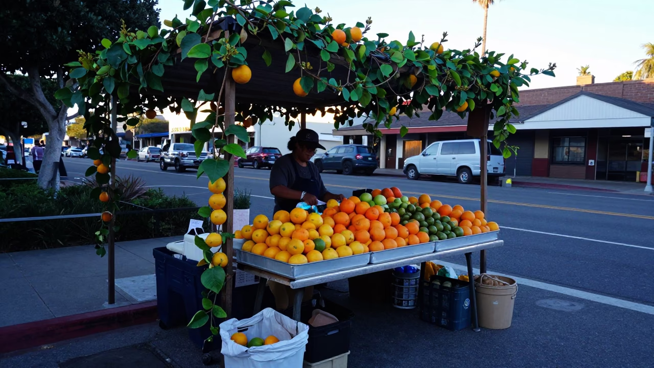 Market Stall in San Diego in in San Diego, California, United States