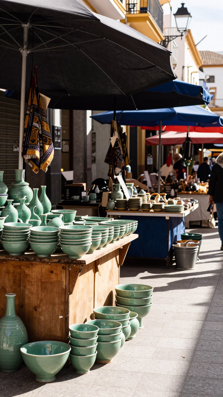Market Stall in Valencia in in Valencia, Spain