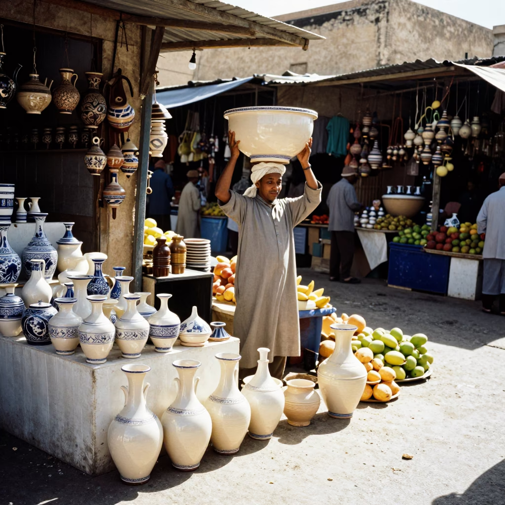 Market Vendor in Casablanca in in Casablanca, Morocco