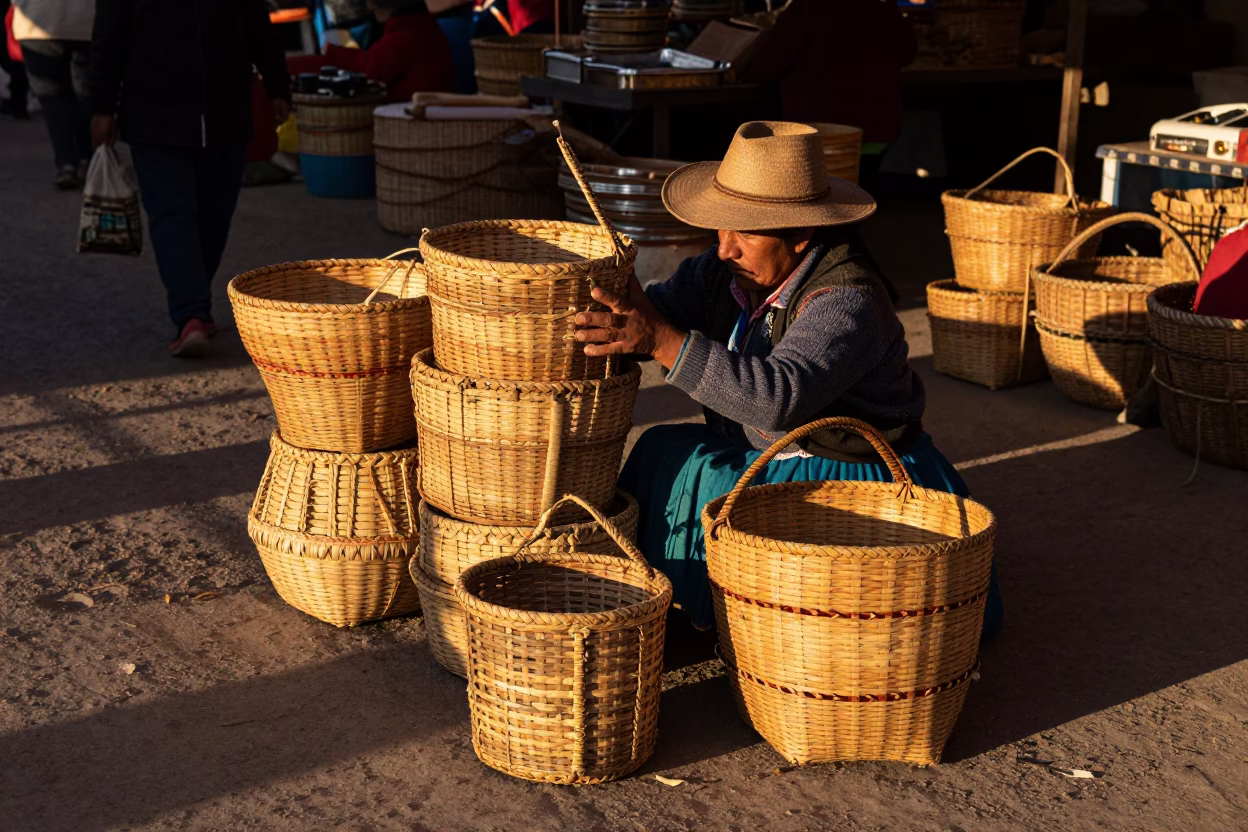 Market Vendor in La Paz in in La Paz, Bolivia