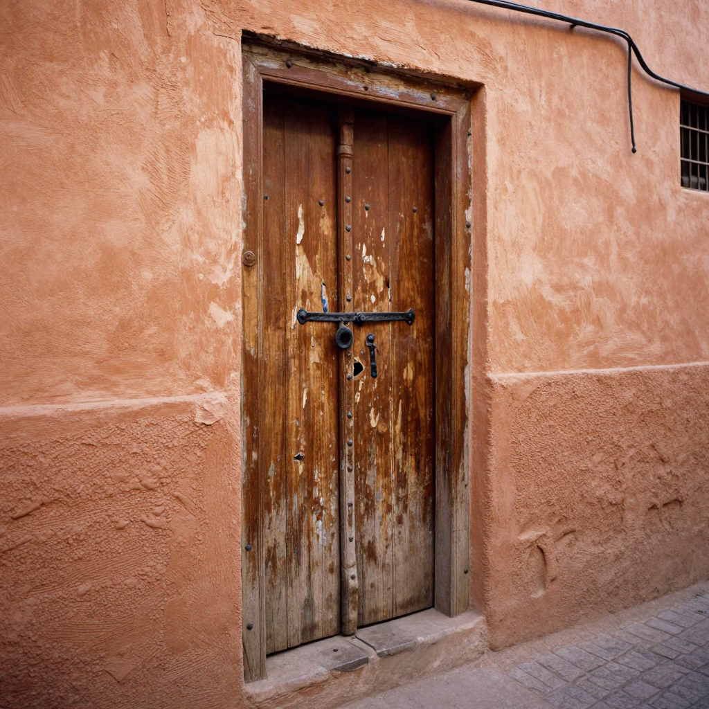 Marrakech Door And Iron Deadbolt in in Marrakech, Morocco