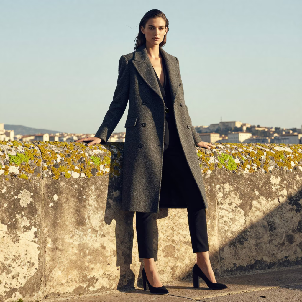 Marseille Fashion Portrait at The Late Morning Light in in Marseille, France