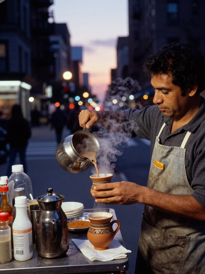 Masala Chai in New York at Indigo Twilight After Sunset in in New York, New York, United States