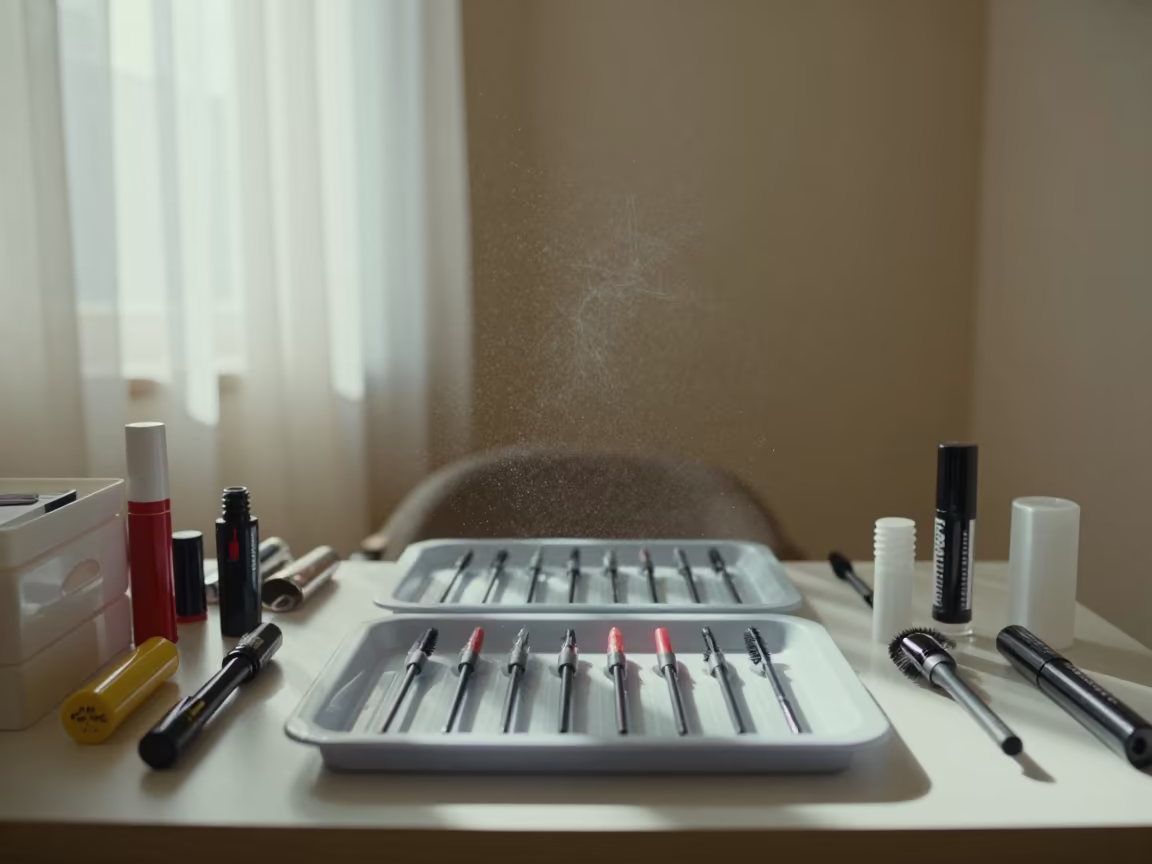 Mascara Tray in Ramadi Skincare Room in inside a skincare treatment room in Ramadi