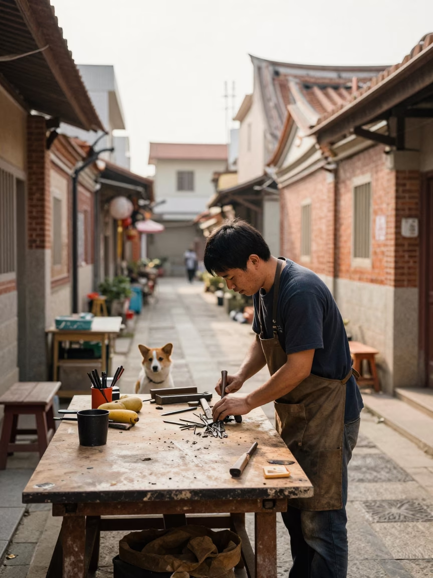 Mason's Workbench in Tainan in in Tainan, Taiwan