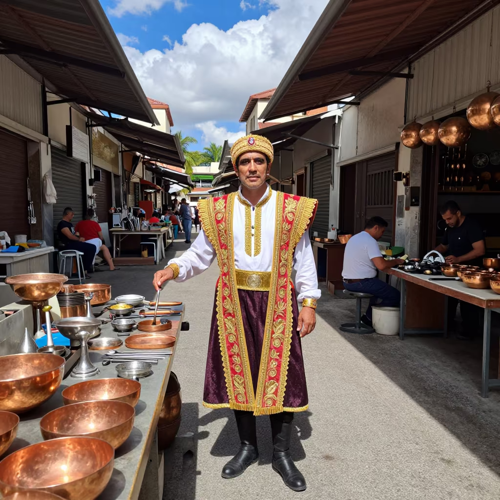 Matador in Goldsmith Workshop Madrid in inside a goldsmith workshop behind the market lane in Madrid