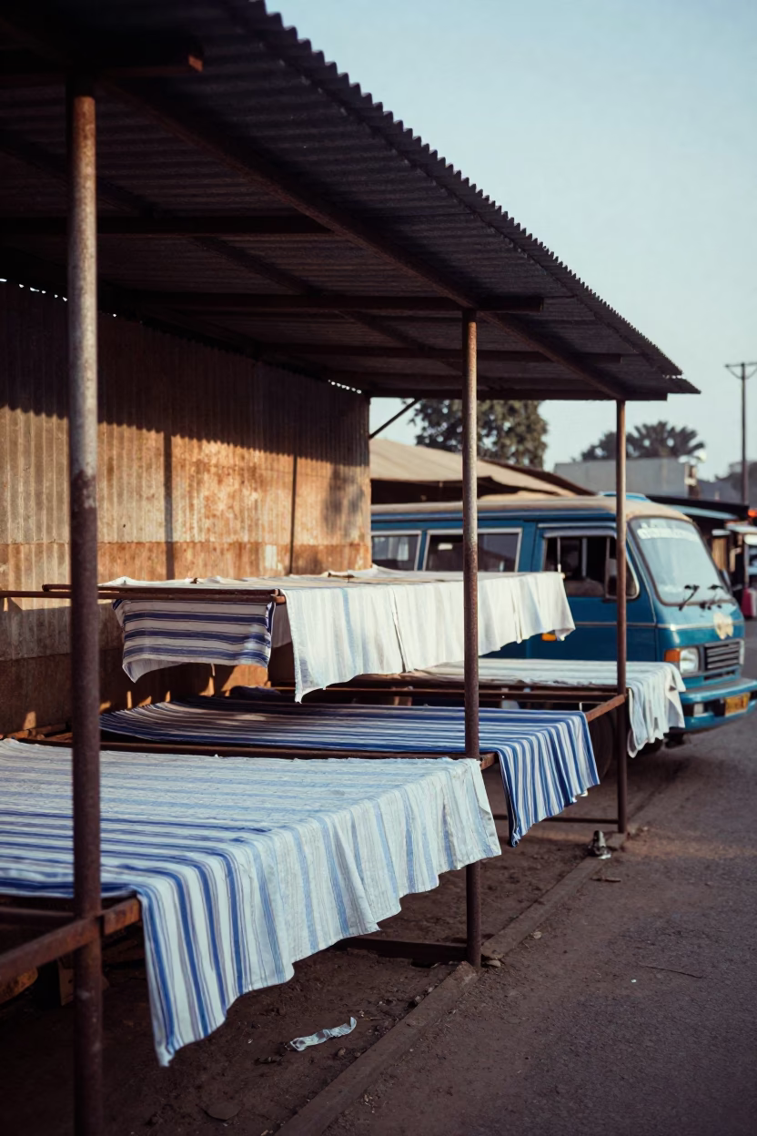 Matatu Stage in Nairobi in in Nairobi, Kenya