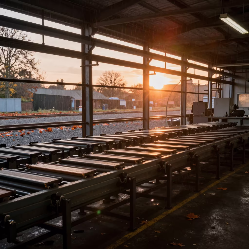 Match Factory Dipping Frames at Bristol Rail Yard in at a rail yard near Bristol