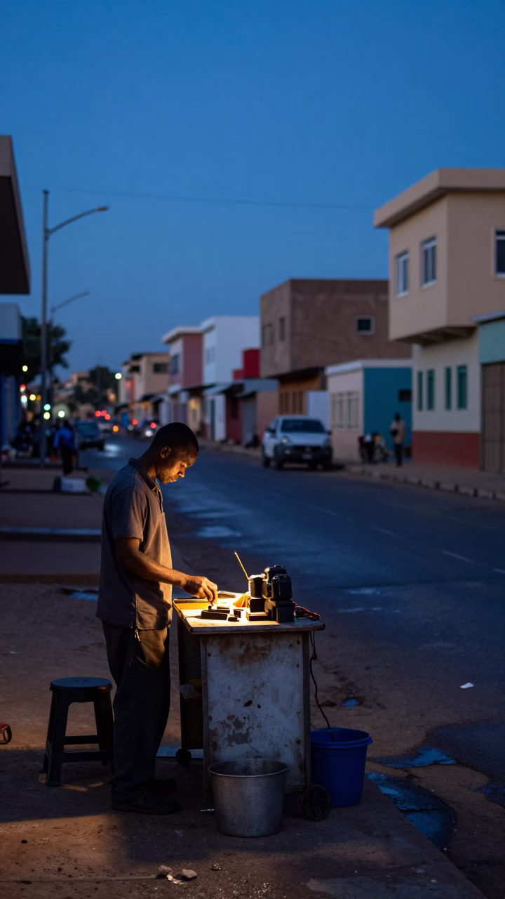 Mechanic's Workbench in Dakar in in Dakar, Senegal