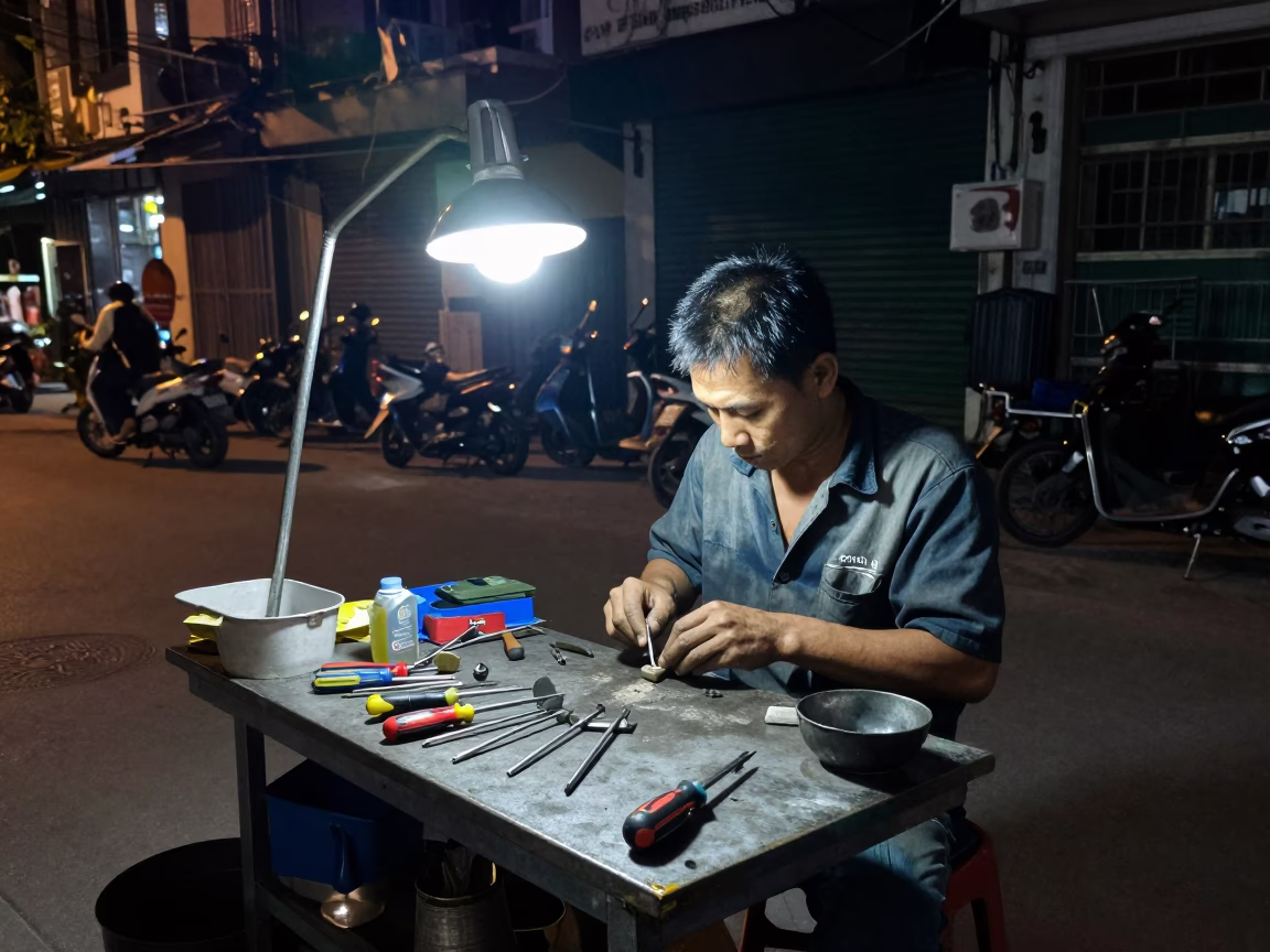 Mechanic's Workbench in Hanoi in in Hanoi, Vietnam