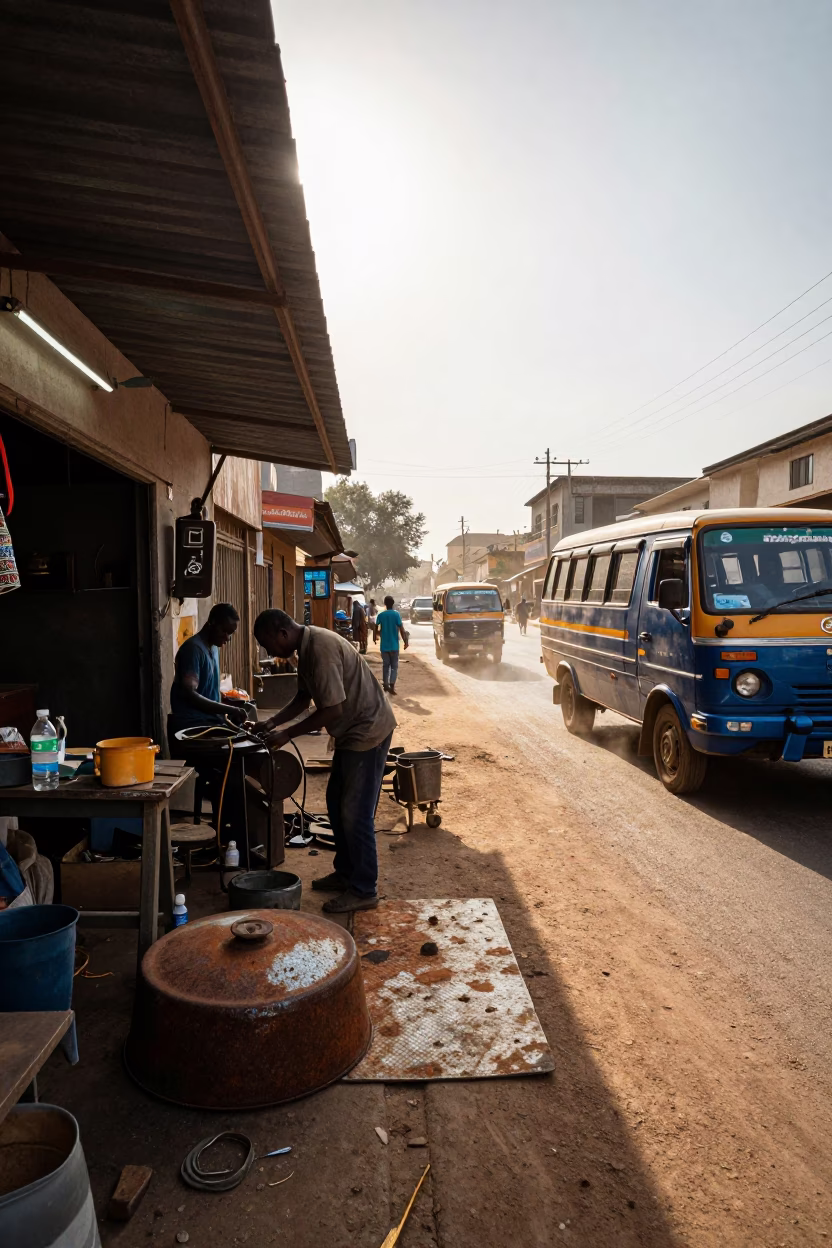 Mechanic's Workshop in Nairobi in in Nairobi, Kenya