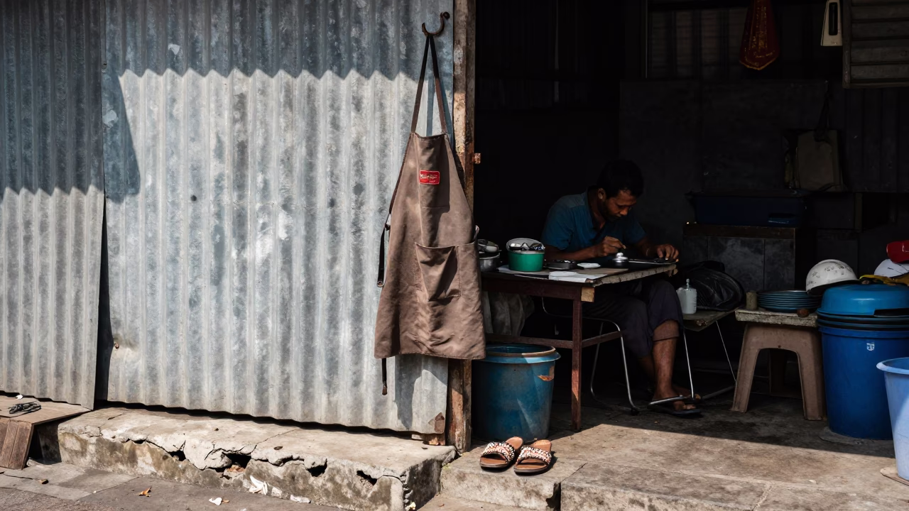 Mechanic's Workspace in Yogyakarta in in Yogyakarta, Indonesia
