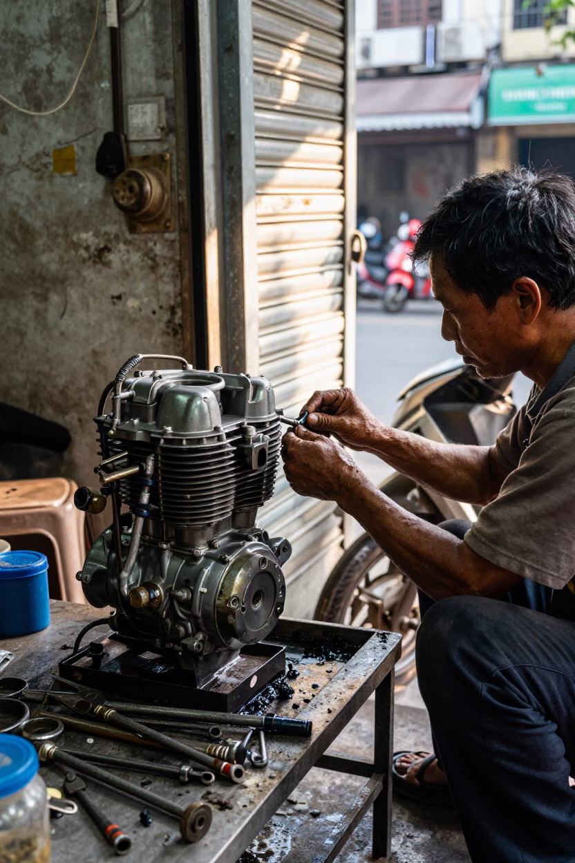 Mechanic Working in Ho Chi Minh City in in Ho Chi Minh City, Vietnam