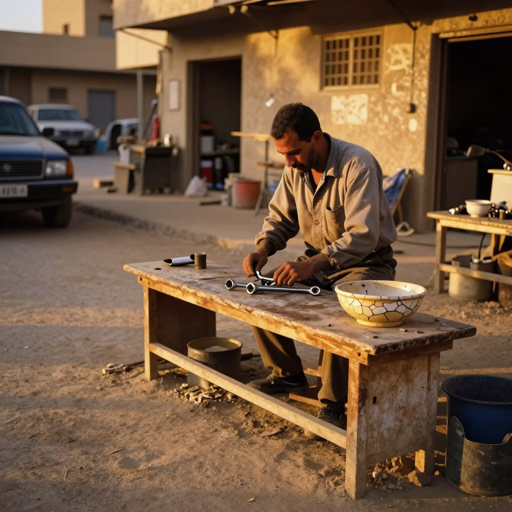 Mechanic Working in Luxor in in Luxor, Egypt