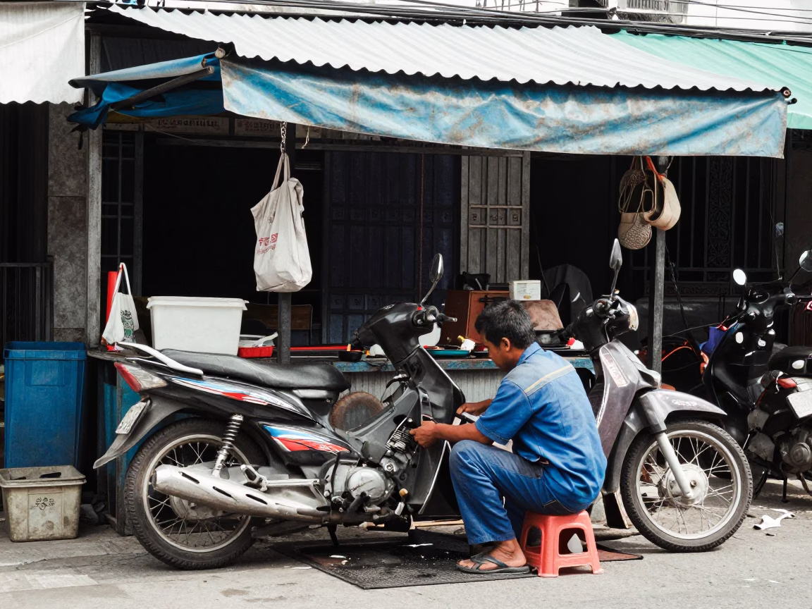 Mechanic Working in Surabaya in in Surabaya, Indonesia