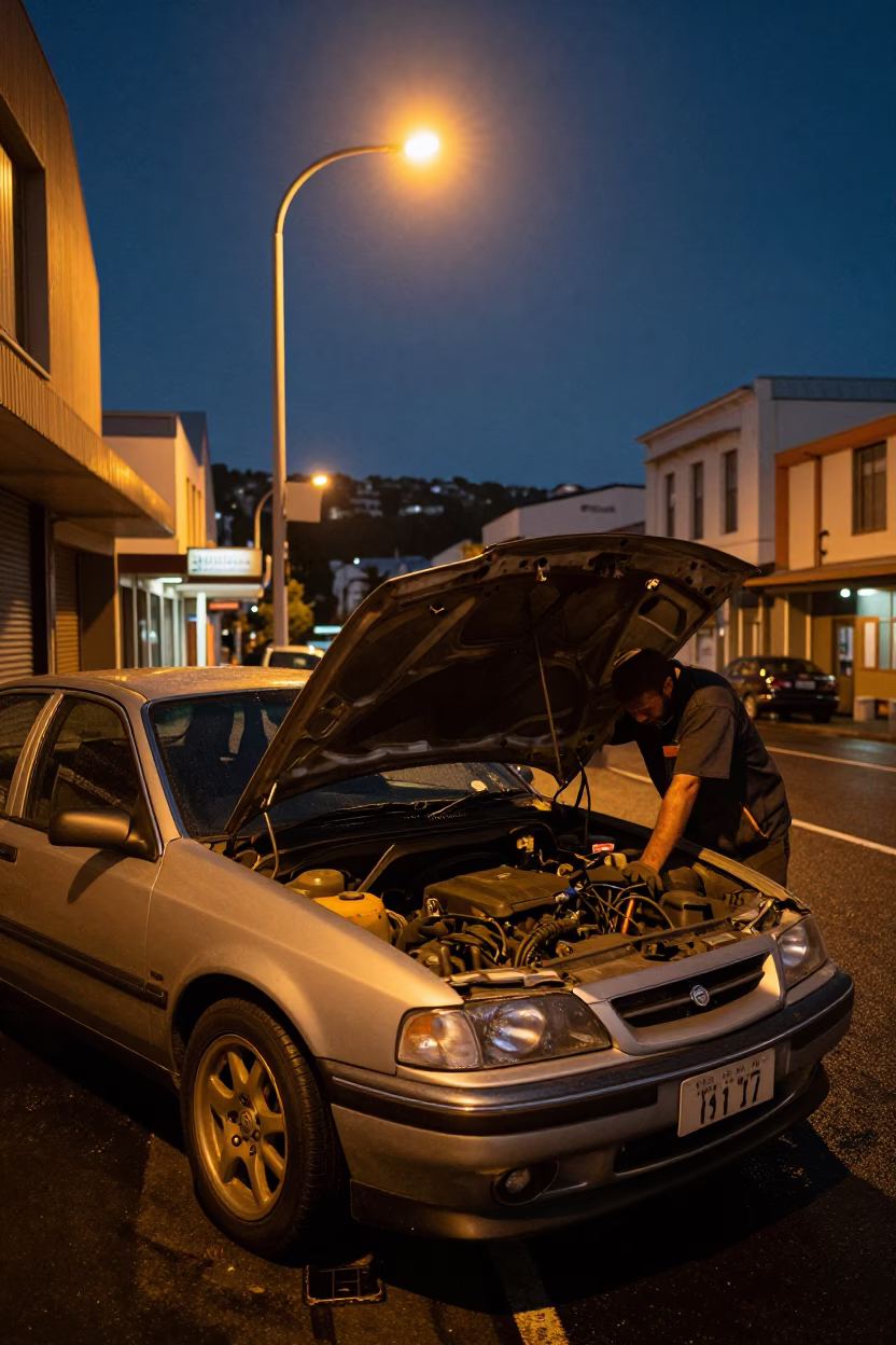 Mechanic Working in Wellington in in Wellington, New Zealand