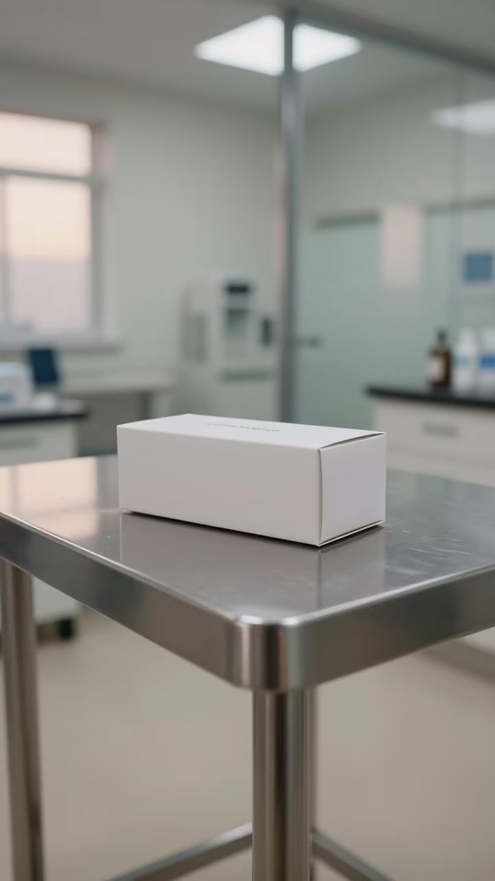 Medical Shoe Cover Box in Port of Spain Clinic in inside a clinic exam room in Port of Spain