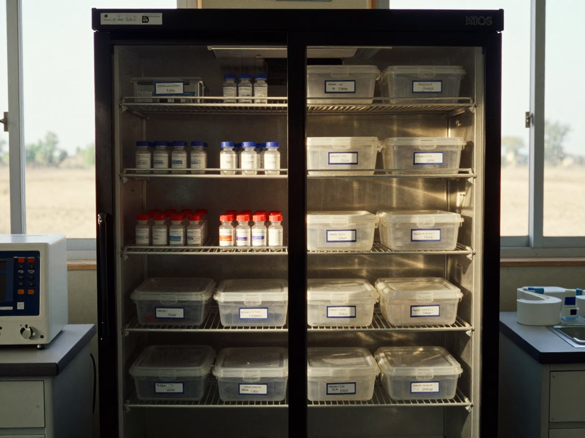 Medical Specimen Fridge Shelf in Jalingo Imaging Suite in inside an imaging suite near Jalingo