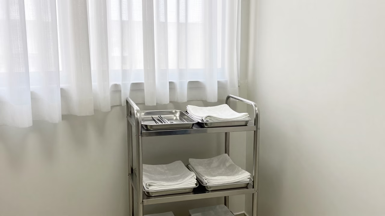 Medical Supply Cart in Belo Horizonte Alcove in inside a medical supply alcove in Belo Horizonte