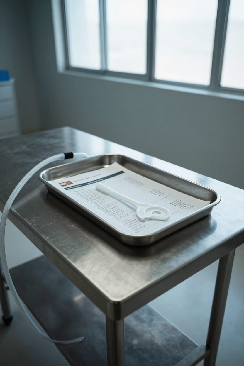 Medical Timeout Tray in Surgical Prep Room in in a surgical prep area in San Luis Potosí