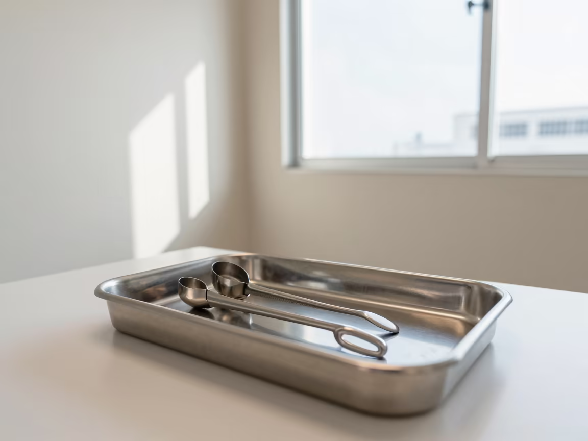 Medical Wedger Tray in São Paulo Clinic Light in inside a clinic exam room in São Paulo