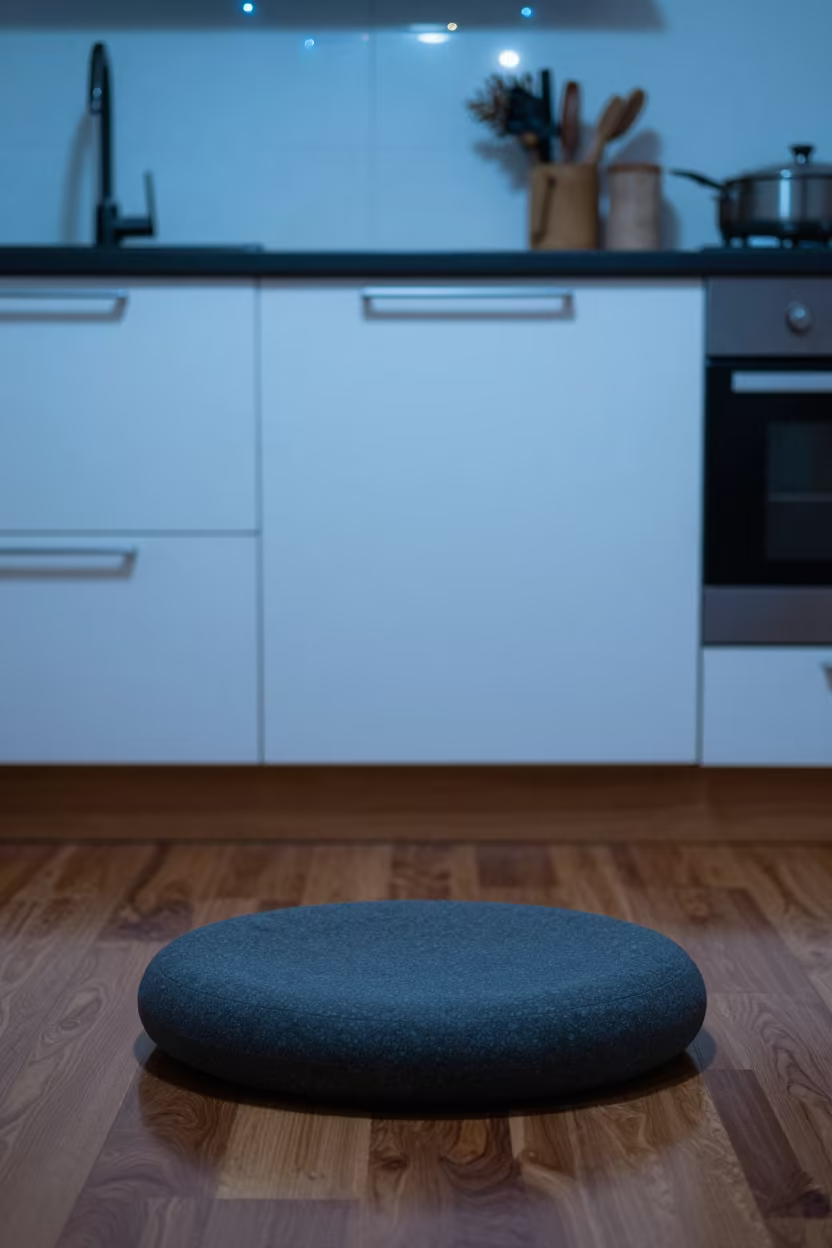Meditation Cushion in Cox's Bazar Kitchen Evening in in a cozy kitchen in Cox's Bazar