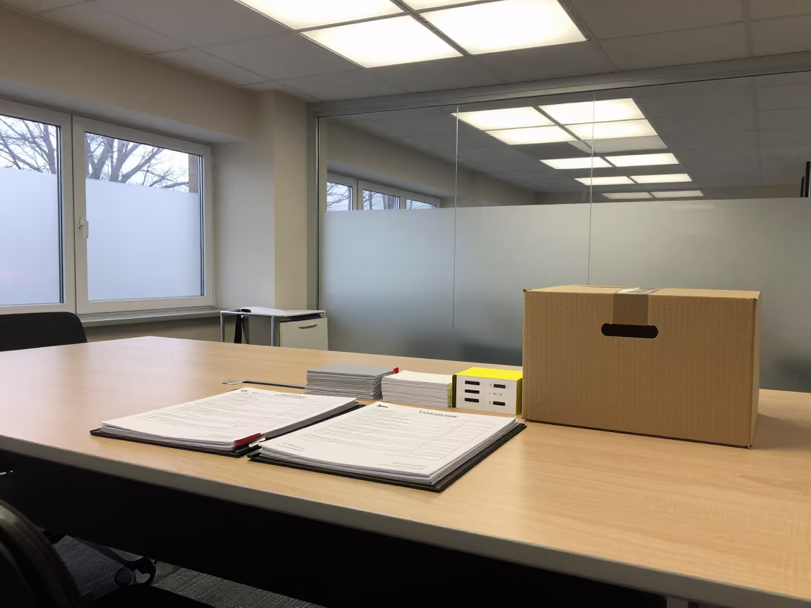 Meeting Minutes Binder Cart Near Kayseri in at a boardroom table before a meeting near Kayseri