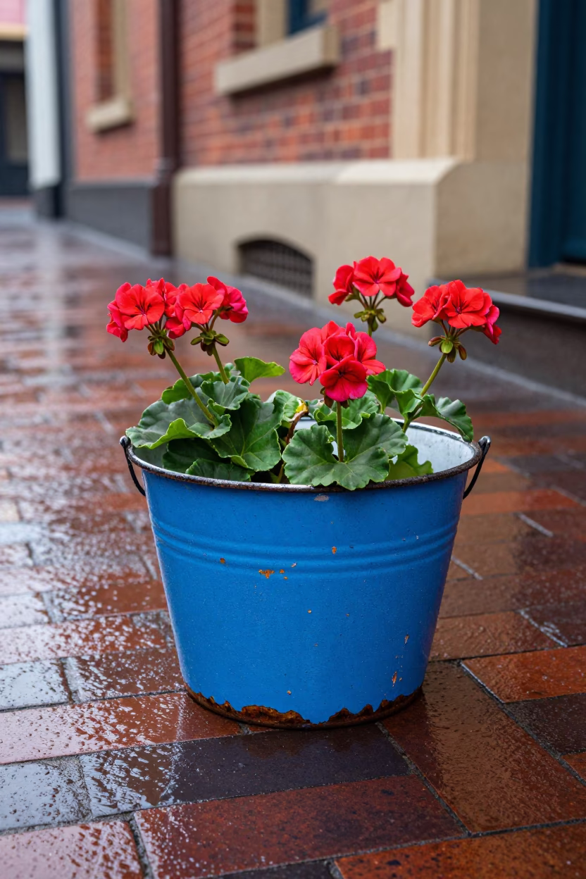 Melbourne Chipped Enamel Metal Bucket in in Melbourne, Australia