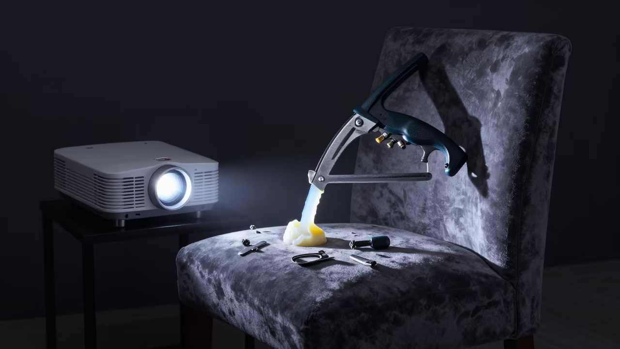 Melting Coping Saw on Velvet Chair in on a velvet chair in Latakia