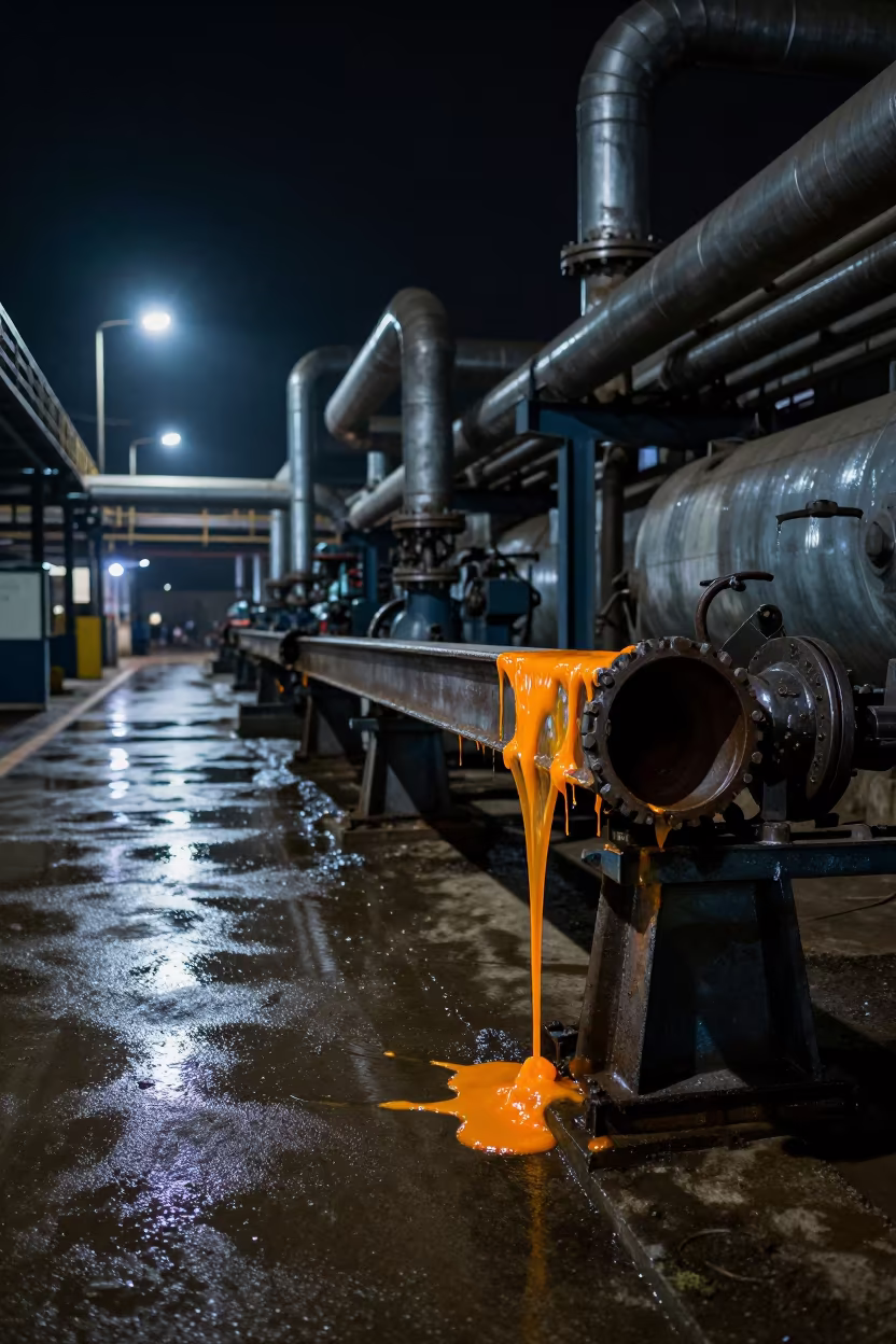 Melting Steel Beam in Kinshasa Factory in beside a blast furnace near Kinshasa