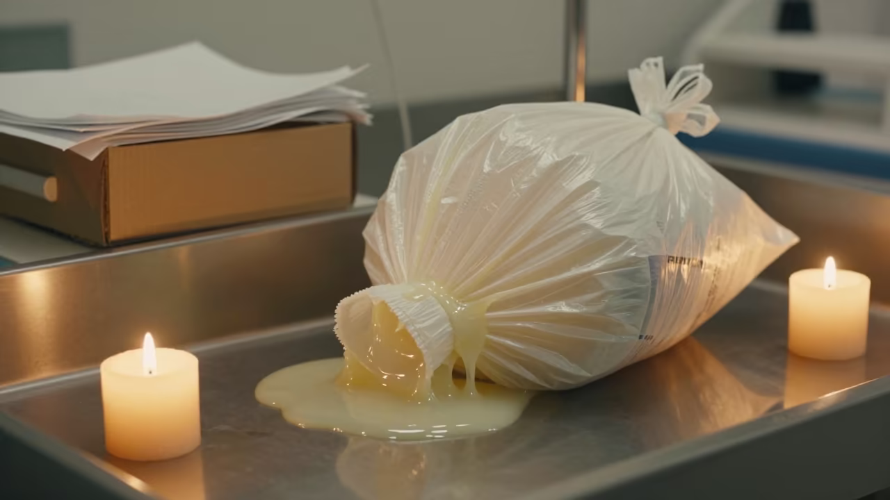 Melting Telemetry Bag in Oudtshoorn Suite in inside an imaging suite in Oudtshoorn
