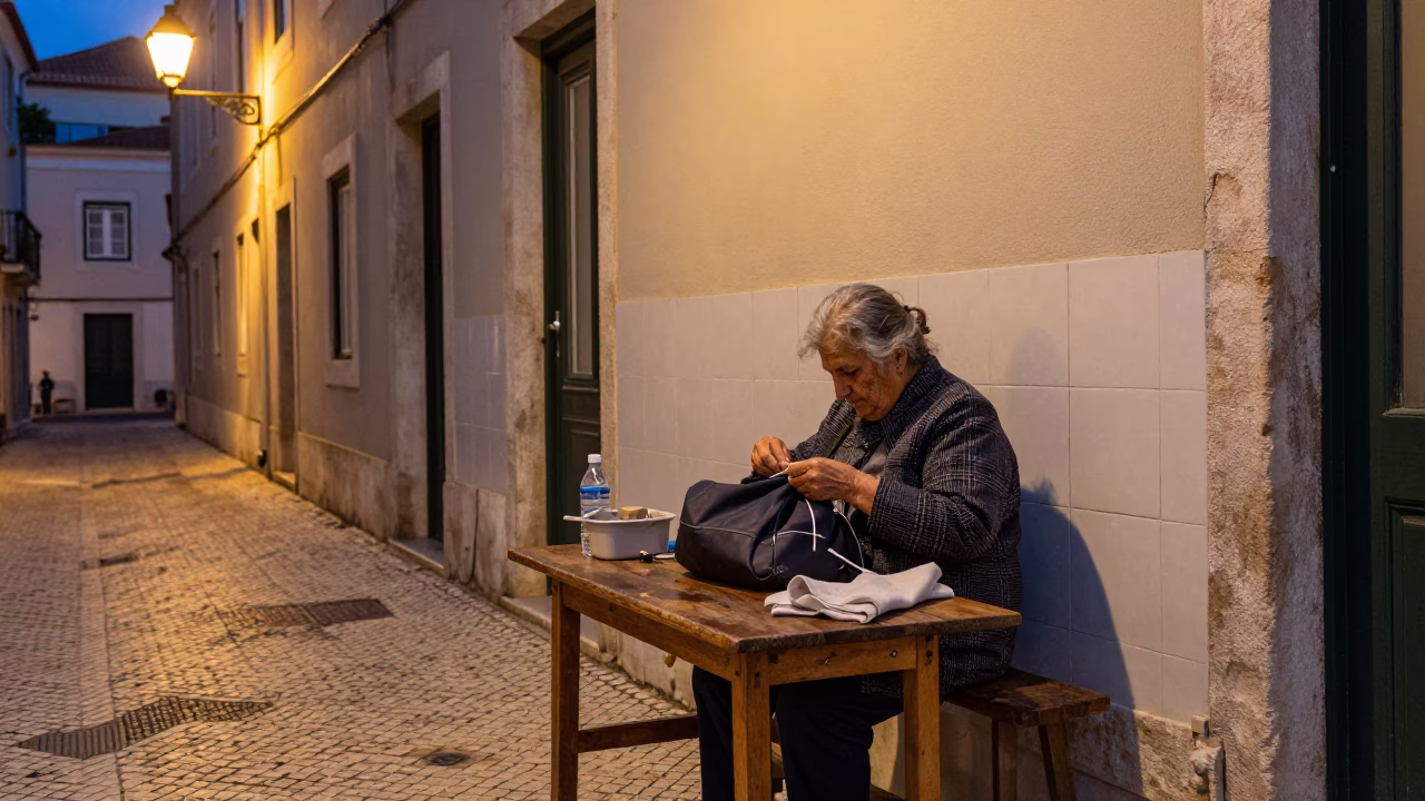 Mending Bag in Lisbon in in Lisbon, Portugal