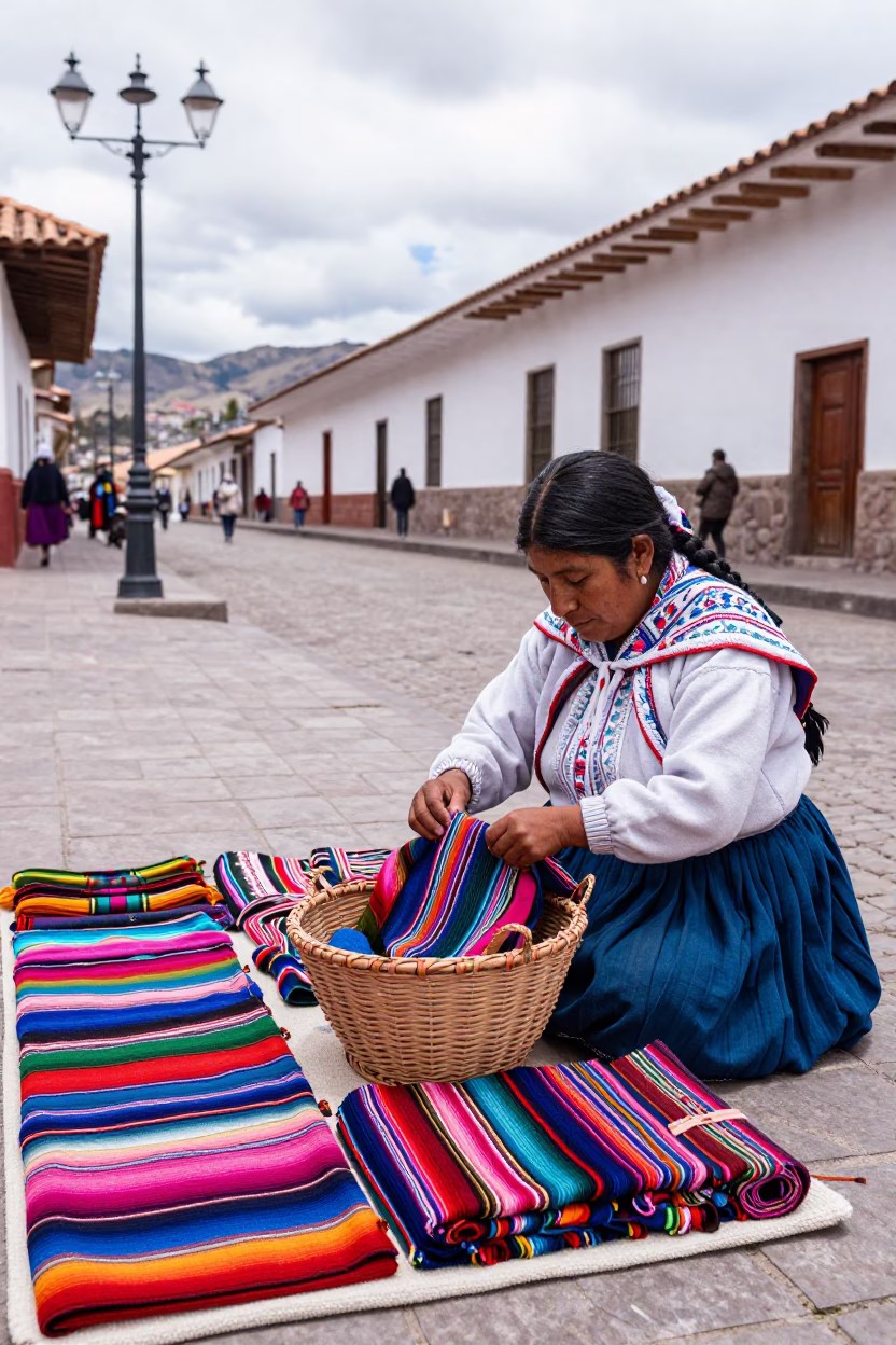 Mending Basket in Cusco in in Cusco, Peru