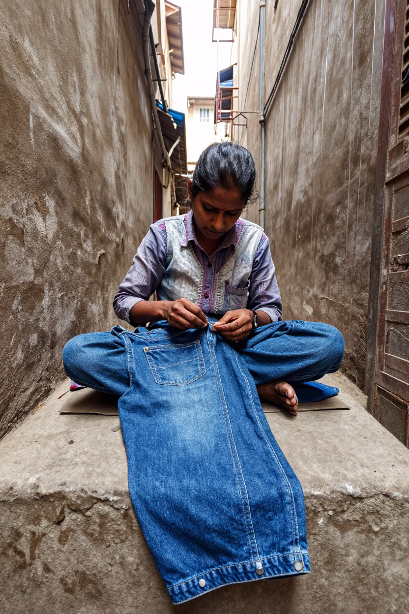 Mending Denim in Delhi in in Delhi, India