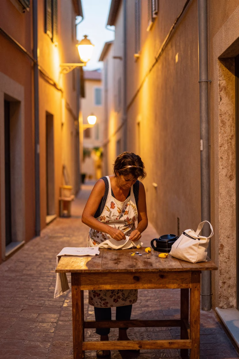 Mending Tote in Nice in in Nice, France