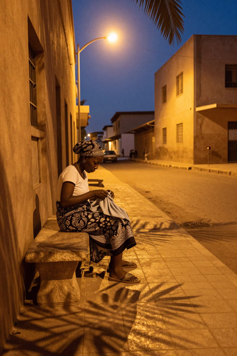 Mending Trousers in Dakar in in Dakar, Senegal
