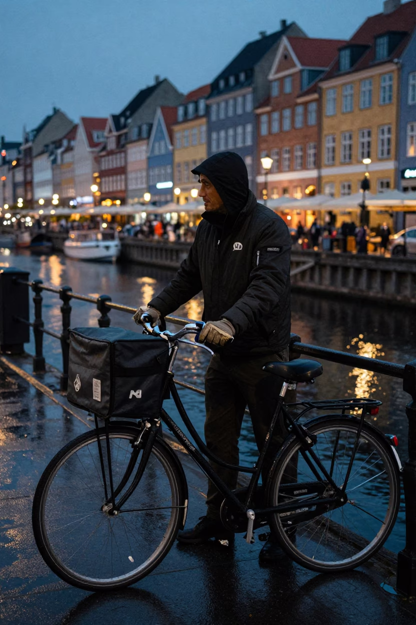 Messenger Pausing in Copenhagen in in Copenhagen, Denmark