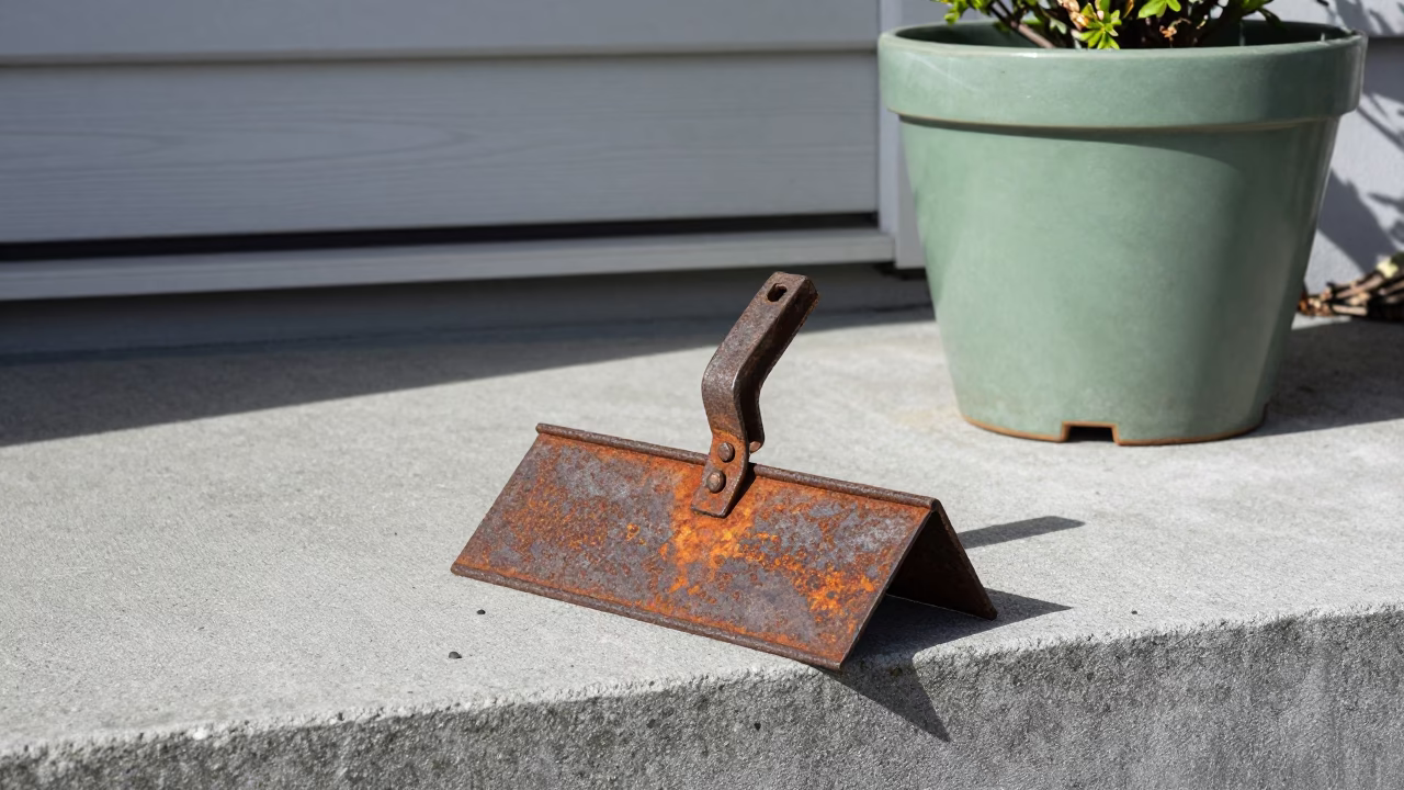 Metal Boot Scraper in Christchurch in in Christchurch, New Zealand
