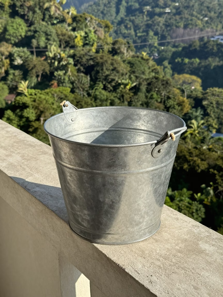 Metal Bucket in Rio De Janeiro in in Rio de Janeiro, Brazil